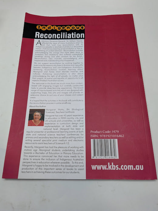 Indigenous Reconciliation by Margaret Watts 2013 Paperback Education Guide