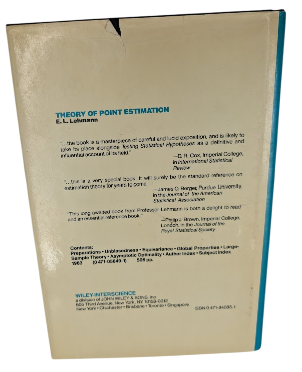 Testing Statistical Hypotheses by E.L. Lehmann HC 1986