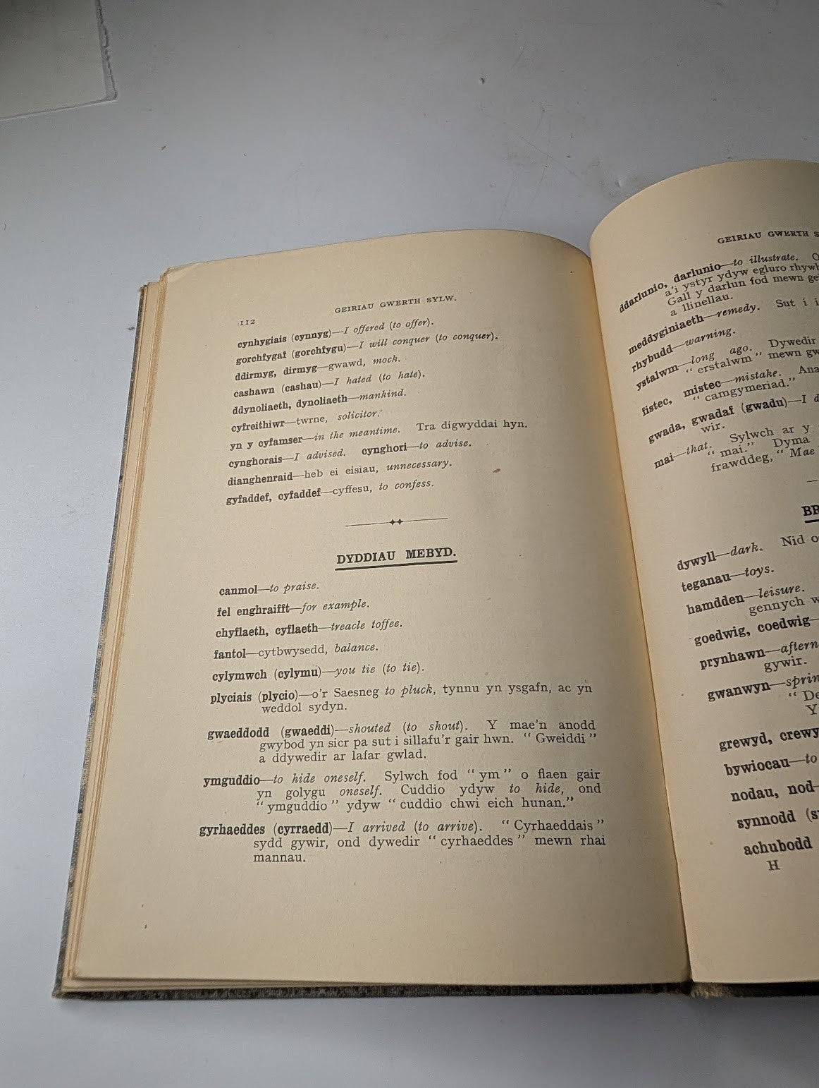 Llyfr y Dyn Du: Deg o Straeon i Blant by J. Ellis Williams. 1923 WELSH Children's