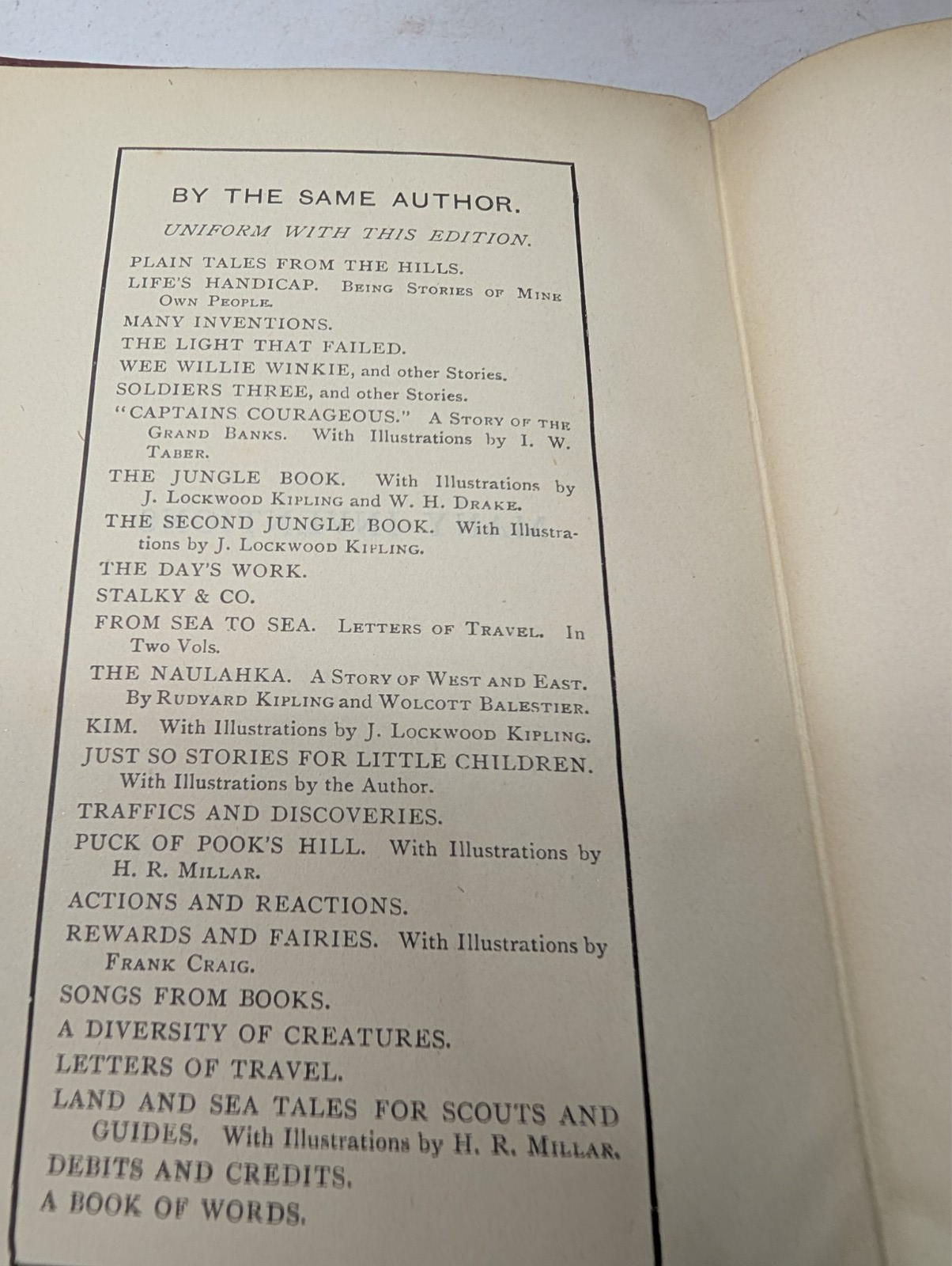 Rudyard Kipling 1904 Collection -10 volumes