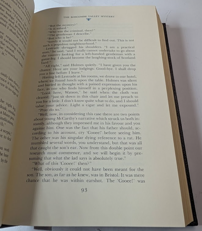 Best of Sherlock Holmes by Arthur Conan Doyle - Franklin Library Leather Bound Edition
