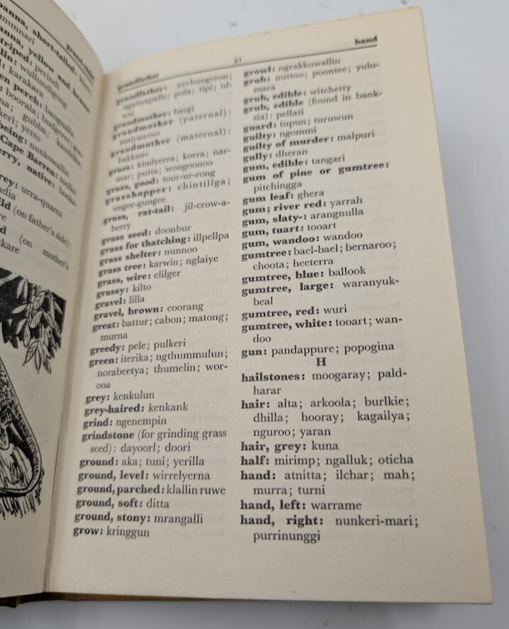 Aboriginal Words of Australia by Papps, E.H. (Illustrated) Vintage Hardcover