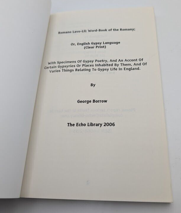 Romano Lavo-Lil: Word-Book of the Romany; Or, English Gypsy Language (PB, 2006)