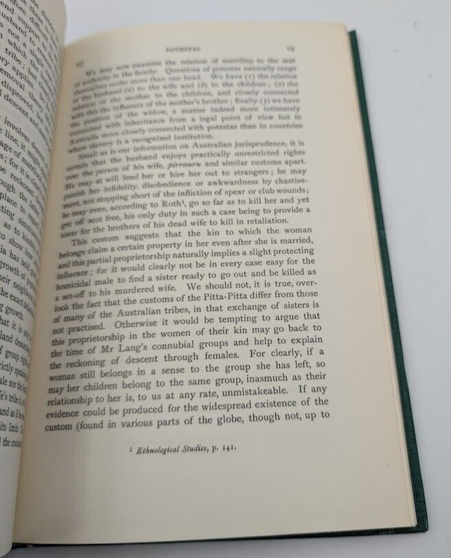 Kinship Organizations And Group Marriage In Australia Northcote Thomas HC 1966