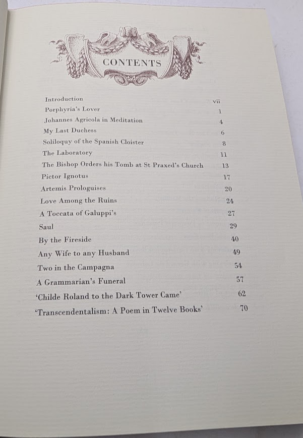 Robert Browning Dramatic Monologues Folio Society Poetry