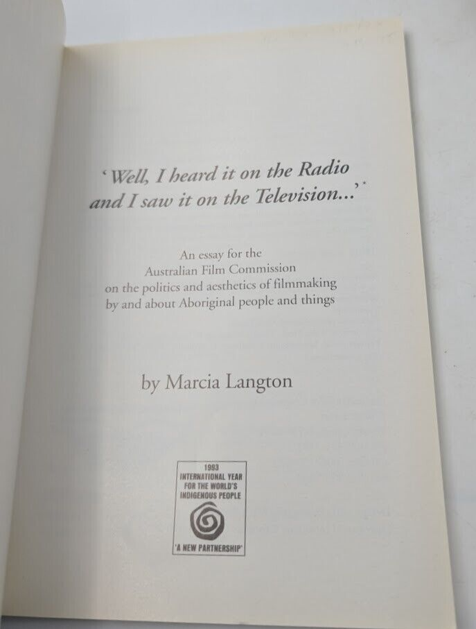 Well, I Heard it on the Radio and Saw it on the Television... : An Essay for the