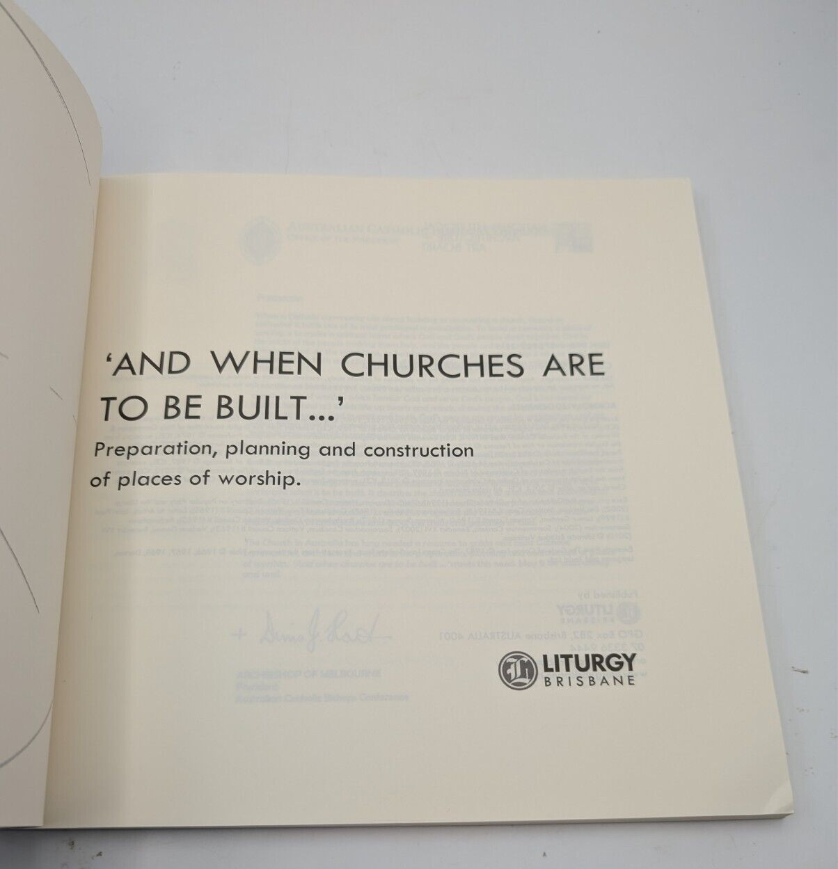 And When Churches are to be Built: Preparation, planning and construction 2014