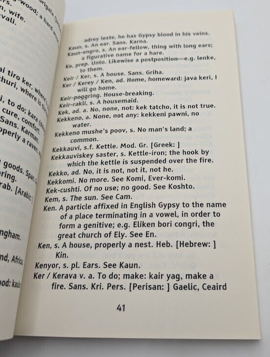 Romano Lavo-Lil: Word-Book of the Romany; Or, English Gypsy Language (PB, 2006)