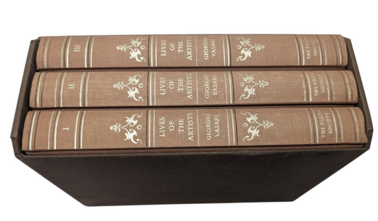 Lives of The Artists by Giorgio Vasari Folio Society - 3 Volumes