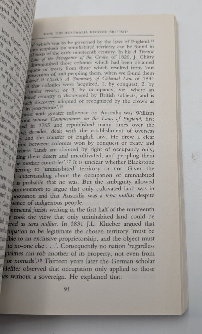 Aboriginal Sovereignty: Reflections on Race State and Nation by Henry Reynolds