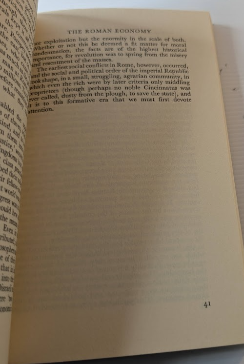 Social Conflicts in the Roman Republic by P. A. Brunt – actual book photo