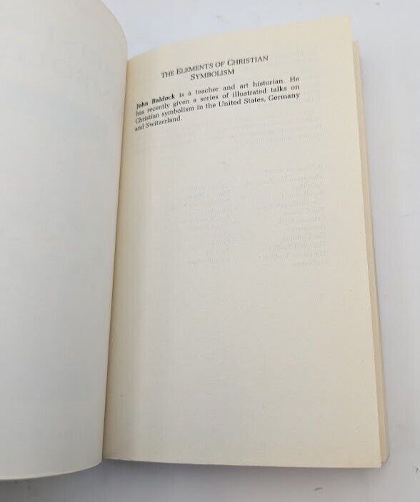 The Elements of Christian Symbolism by John C. Baldock (Paperback 1994) Religion