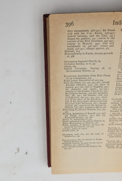 Lectures on the History of the Eastern Church