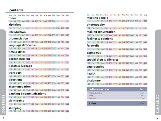 Lonely Planet China Phrasebook and Dictionary Travel Language Guide