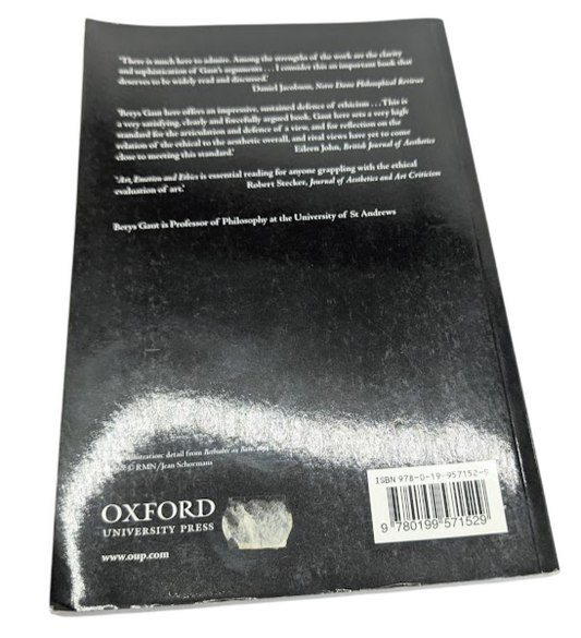 Art Emotion And Ethics Berys Gaut PB 2009 Philosophy Aesthetics Morality Theory