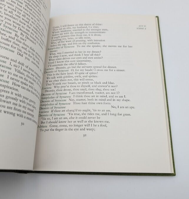 The Comedy of Errors by William Shakespeare Folio Society w/ case Hardcover 1969