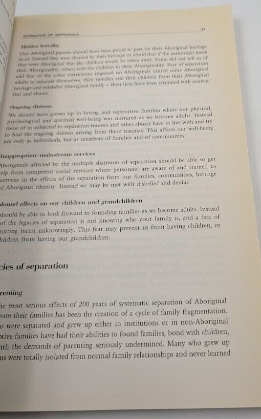 In the Best Interest of the Child ? Stolen Children Aboriginal History PB 1995