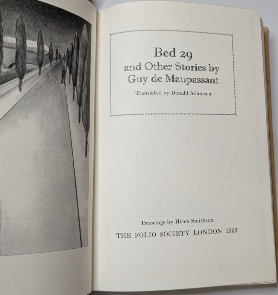Bed 29 and Other Stories Guy de Maupassant 1994 stories fiction Folio Society
