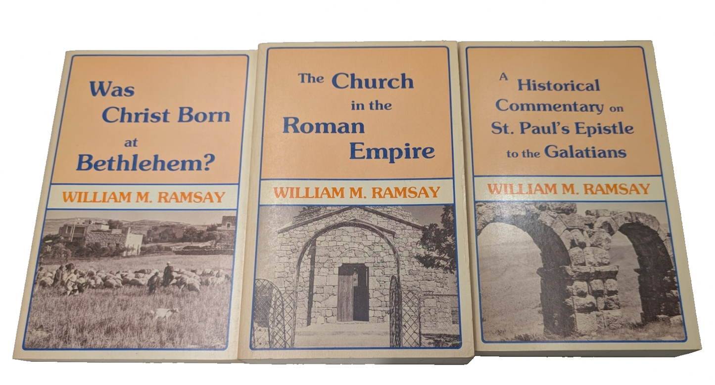 WM Ramsay Set of 3: Church in the Roman Empire, St Paul Epistle to Galatians, Bethlehem