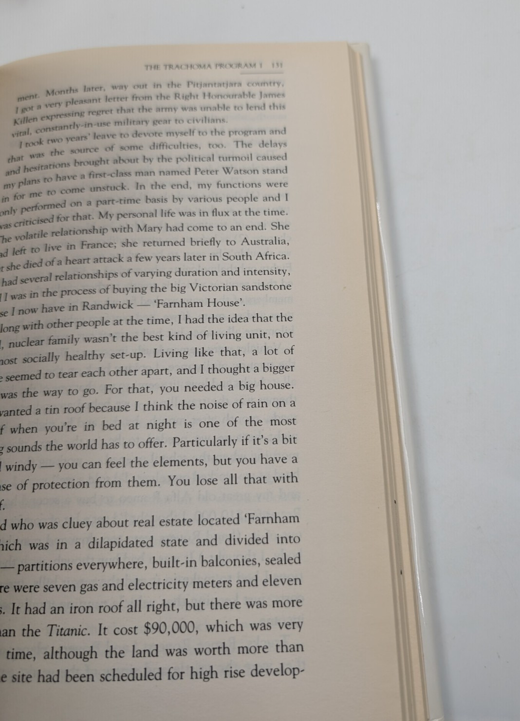 Fred Hollows An Autobiography written with Peter Corris (Paperback) SIGNED