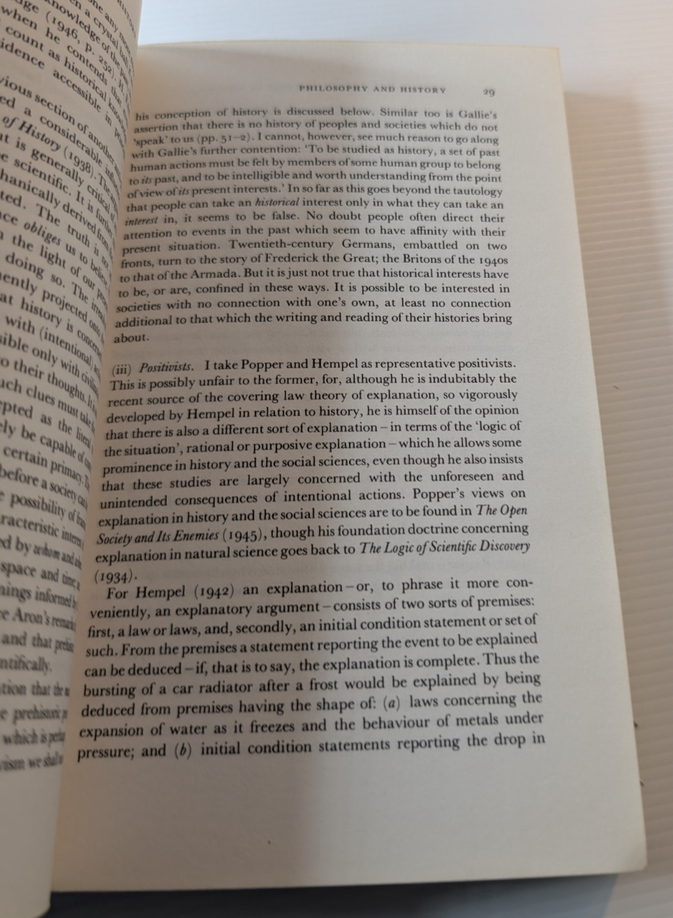 Knowledge and Explanation in History by R. F. Atkinson – actual book photo