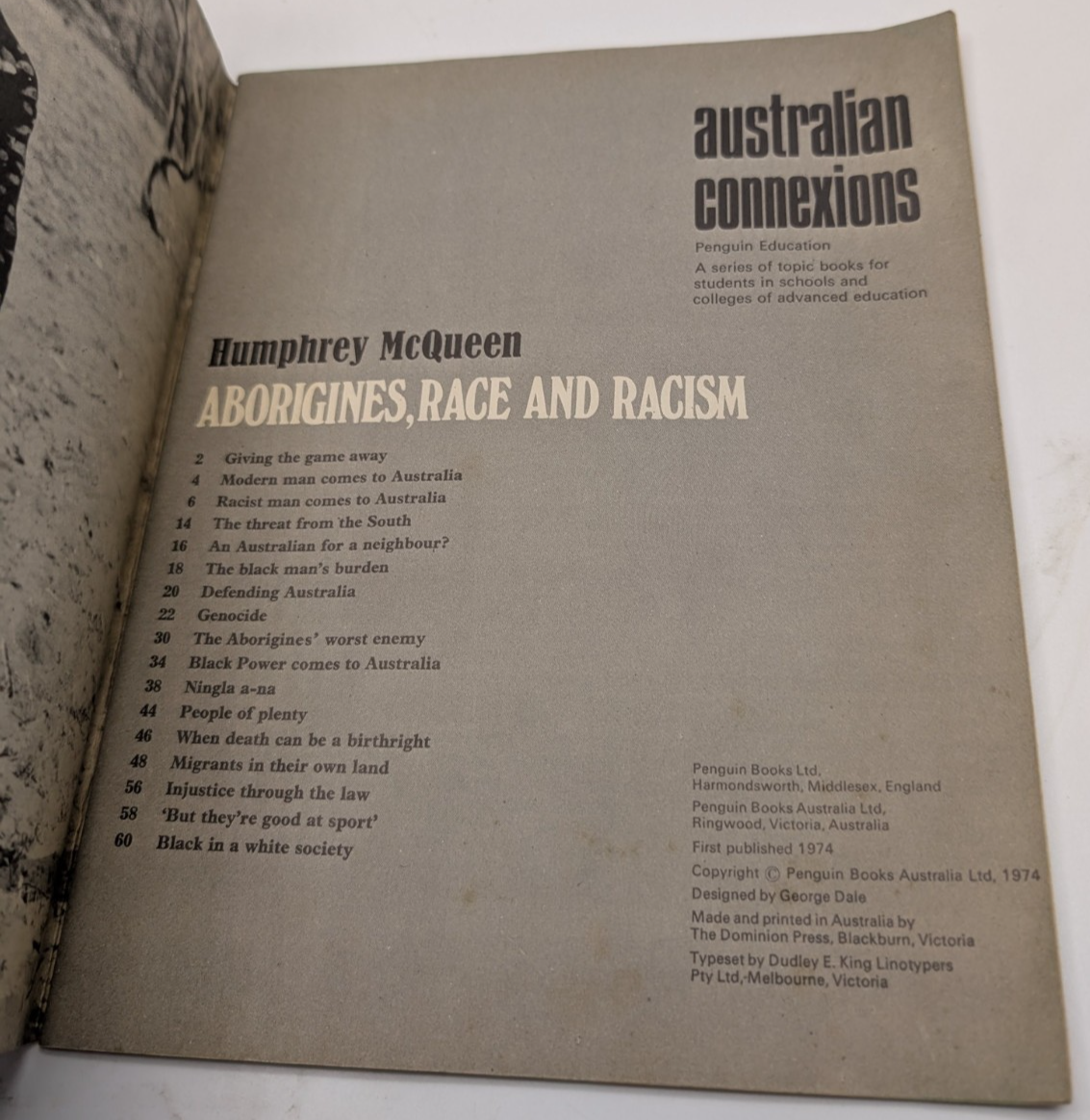 Australian Connexions by Humphrey McQueen 1974 Paperback History Social studies