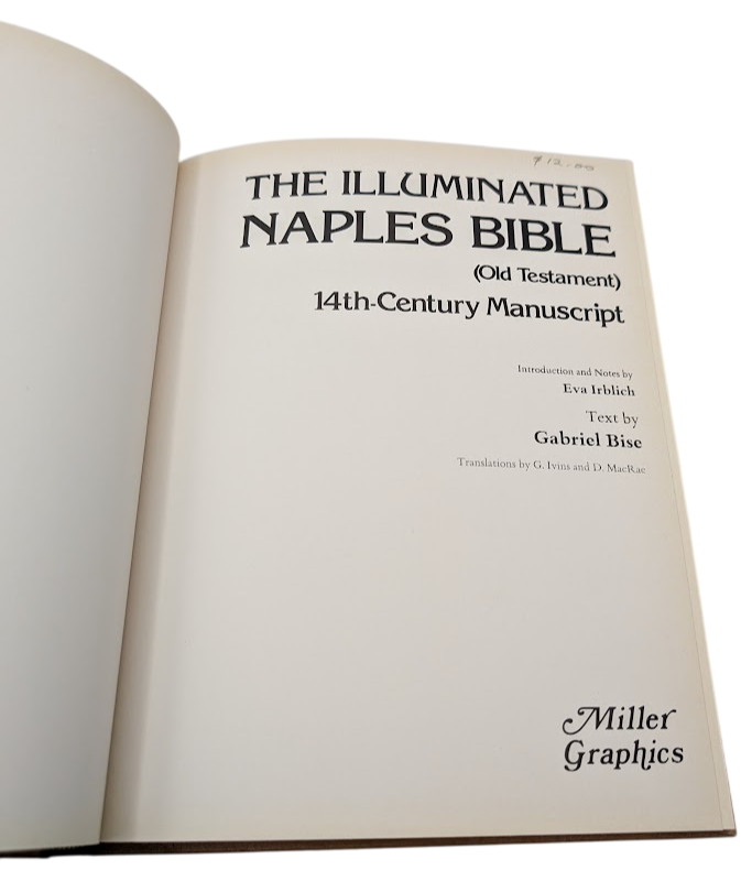 The Illuminated Naples Bible (Old Testament): 14th-Century Manuscript Hardcover