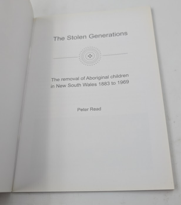 The Stolen Generations: The Removal of Aboriginal Children in New South Wales