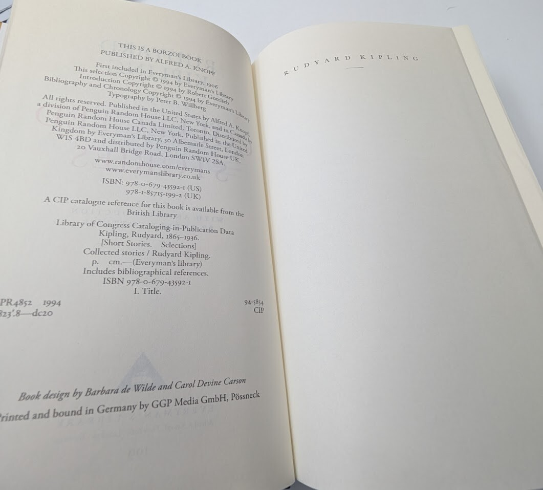 Collected Stories Rudyard Kipling HC 1994 Anthology