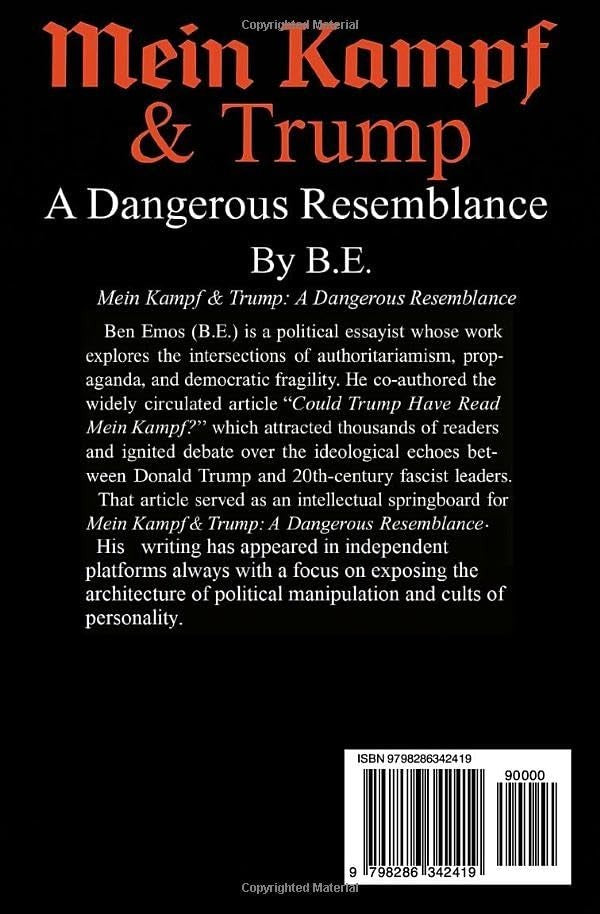 Mein Kampf and Trump a Dangerous Political Resemblance by Ben Emos Analysis