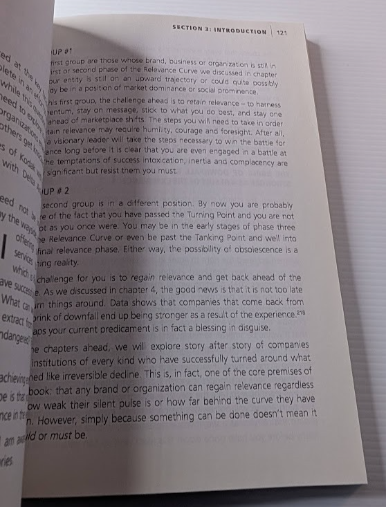 Winning the Battle for Relevance: Why Even the Greatest Become Obsolete... and How to Avoid Their Fate (Signed Copy) - actual copy, photograph 6