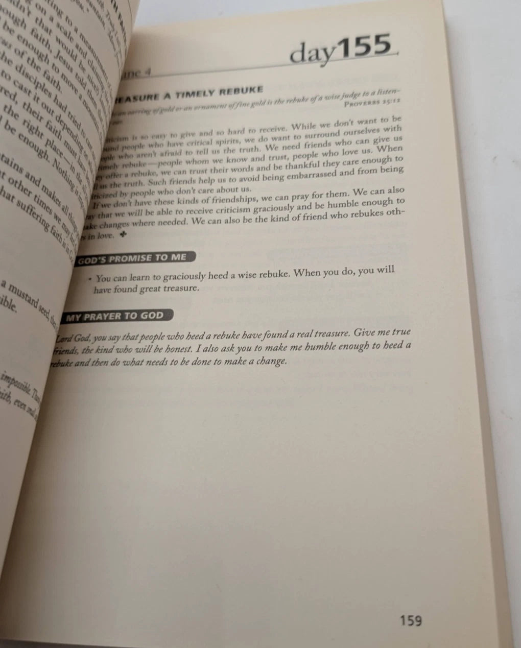 Once-A-Day Bible Promises Devotional, actual pre-owned copy, photo 8 of 8