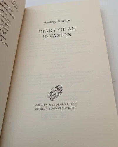 Diary of an Invasion by Andrei Kurkov, actual copy, photo 7 of 7