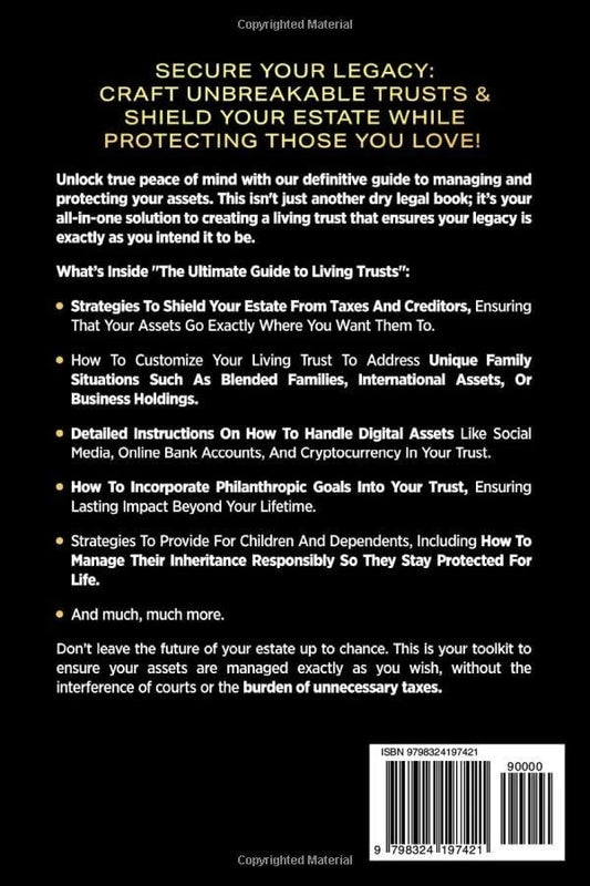 The Only Living Trusts Book You'll Ever Need by Garrett Monroe - back cover