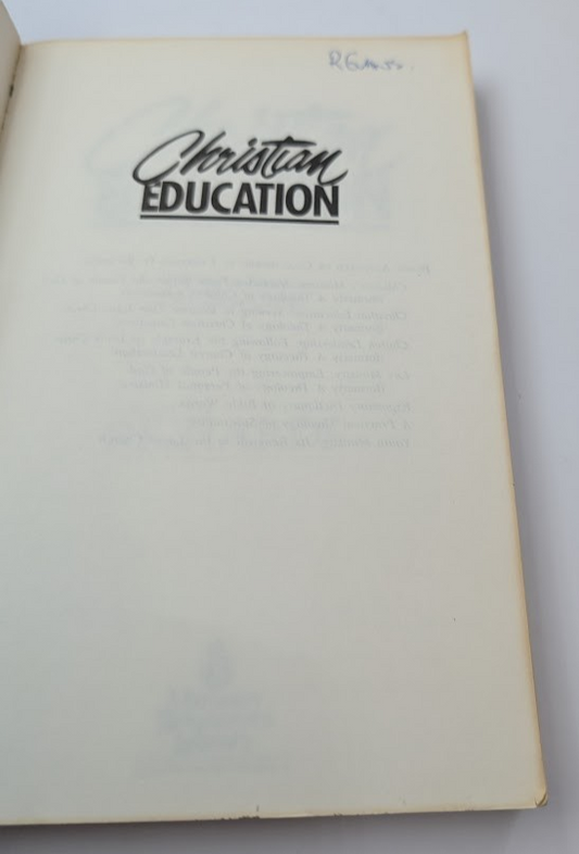 Christian Education: Seeking to Become Like Jesus Christ, actual copy photo 2