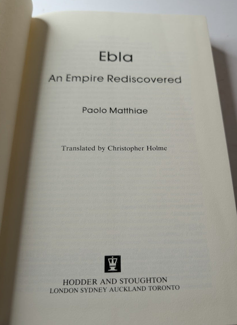 Ebla: An Empire Rediscovered by Paolo Matthiae – actual copy photo 7 of 7