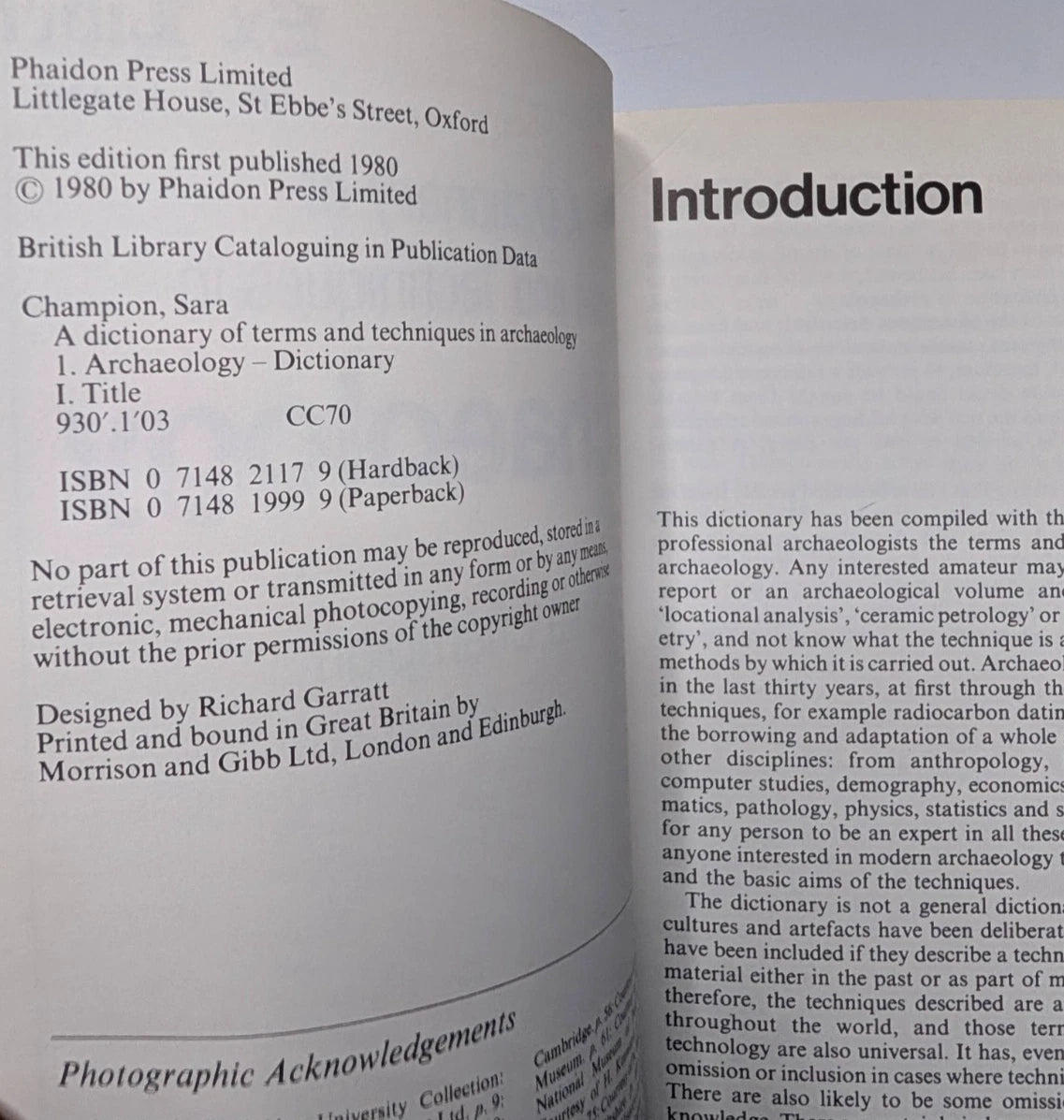 Archaeology Dictionary by Sara Champion