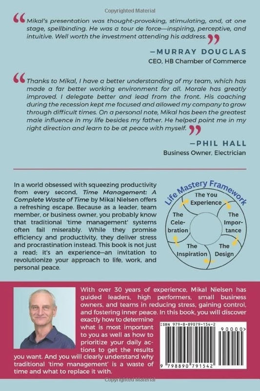 Time Management A Complete Waste of Time Mikal Nielsen PB 2024 Productivity