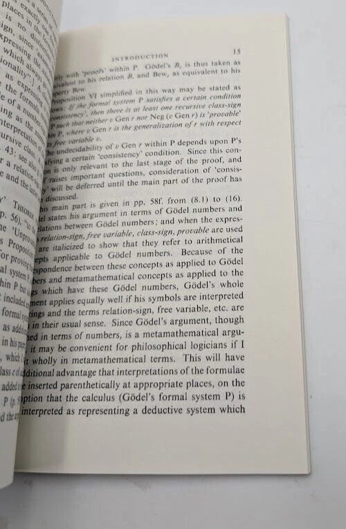 On Formally Undecidable Propositions, copy photograph 7