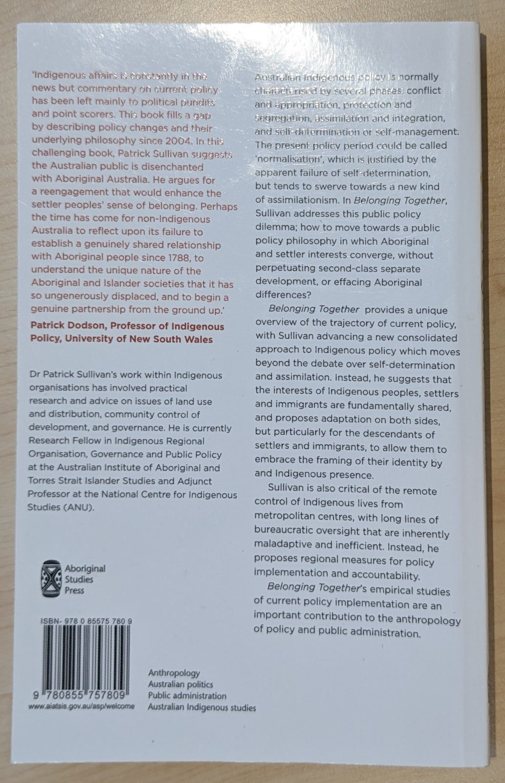 Belonging Together by Patrick Sullivan (Paperback, 2011) Sociology