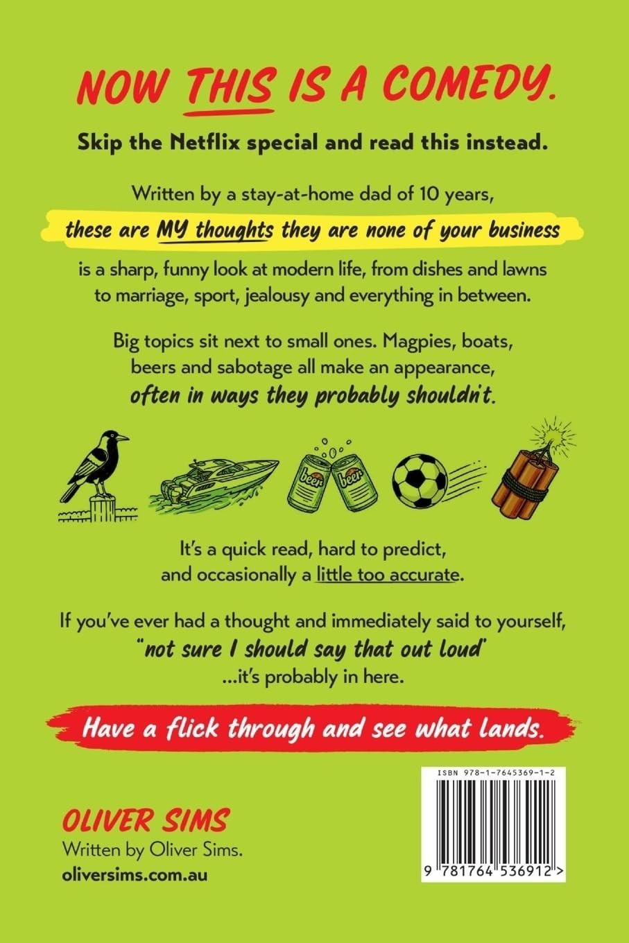these are MY thoughts they are none of your business - book detail 2