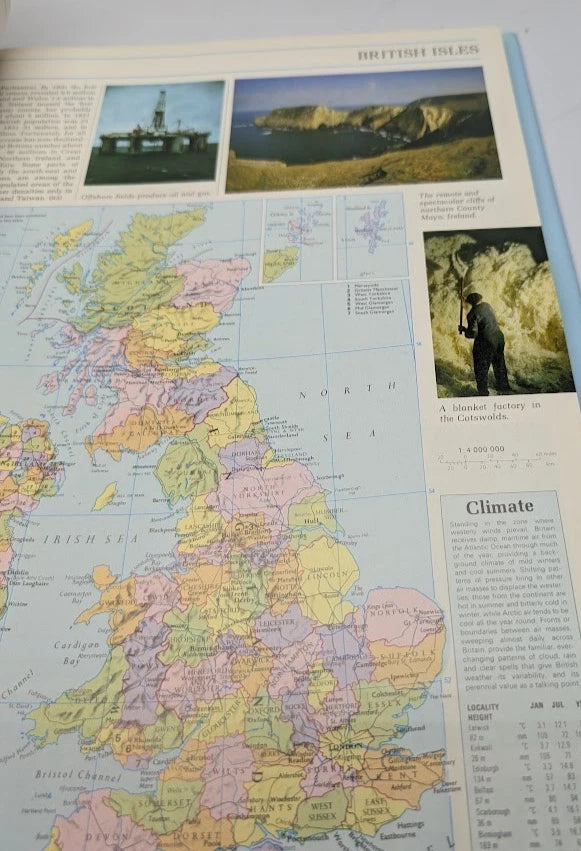 Philips Illustrated Atlas of the World, 1987 hardcover, copy photograph 7