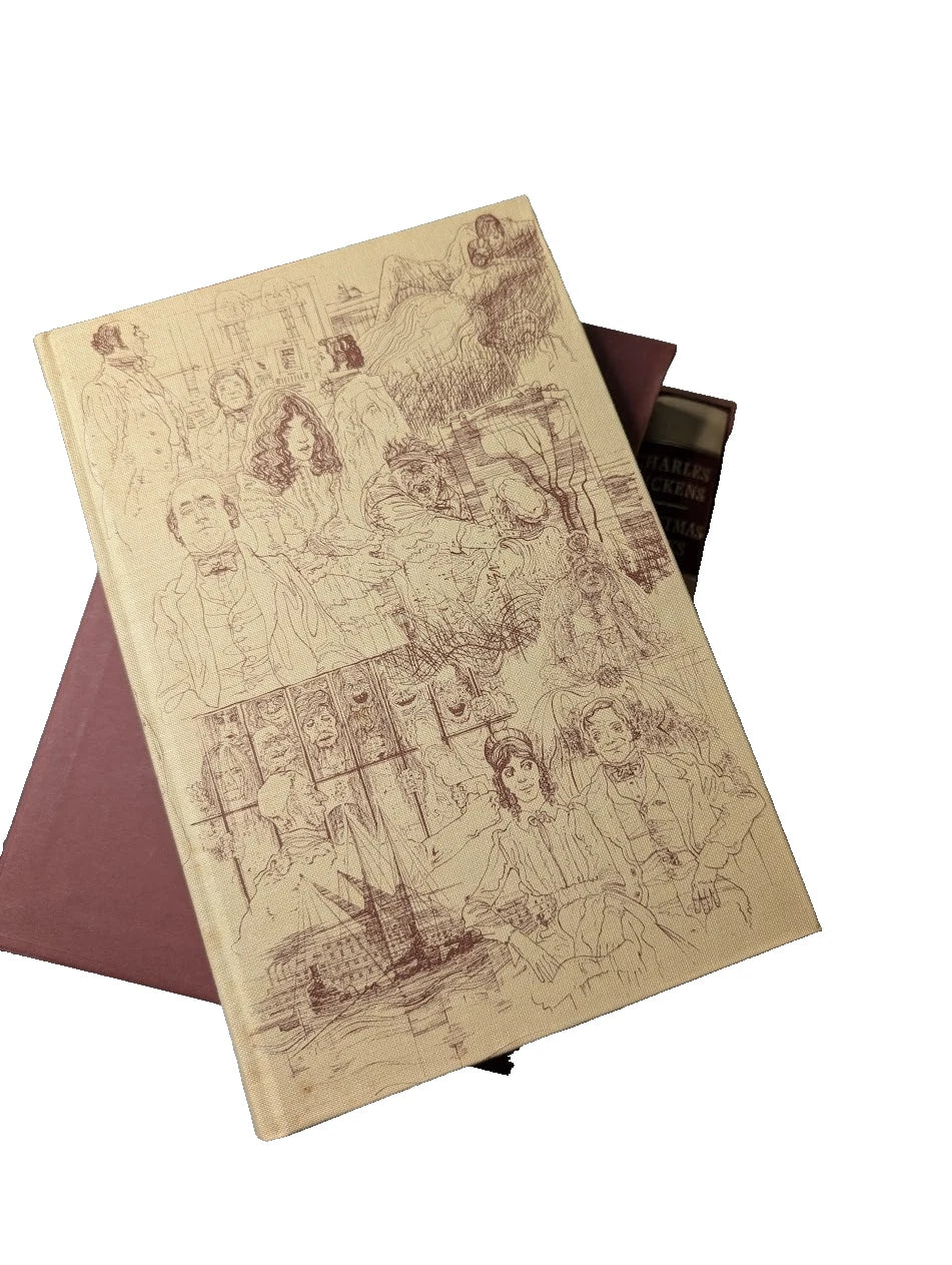 Charles Dickens Folio Society 6 Volume set with Charles Keeping art and all Slipcases