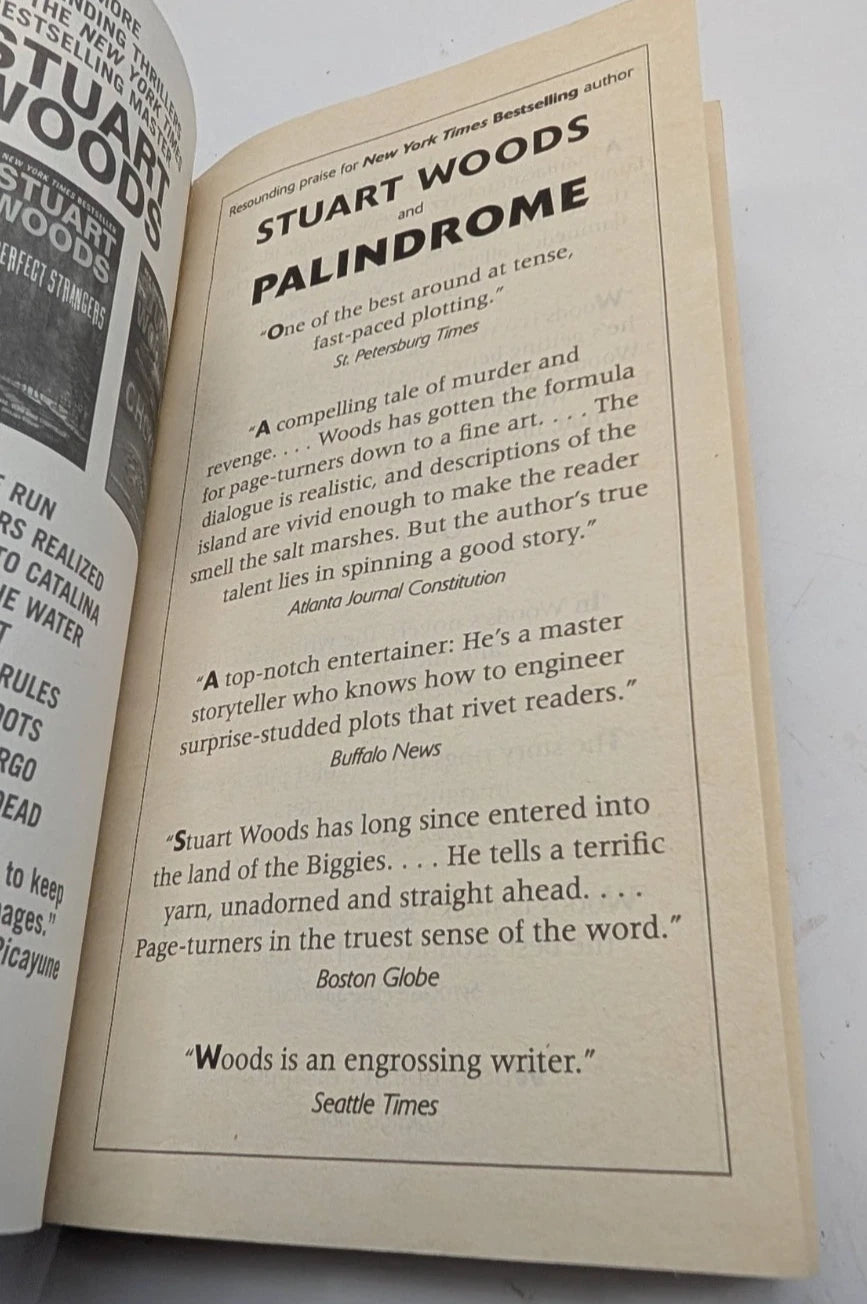 Palindrome by Stuart Woods, copy photograph 4
