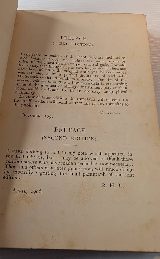 Celebrated Violinists, Past and Present by A. Ehrlich | Third Edition Hardcover (1913) - book detail 7