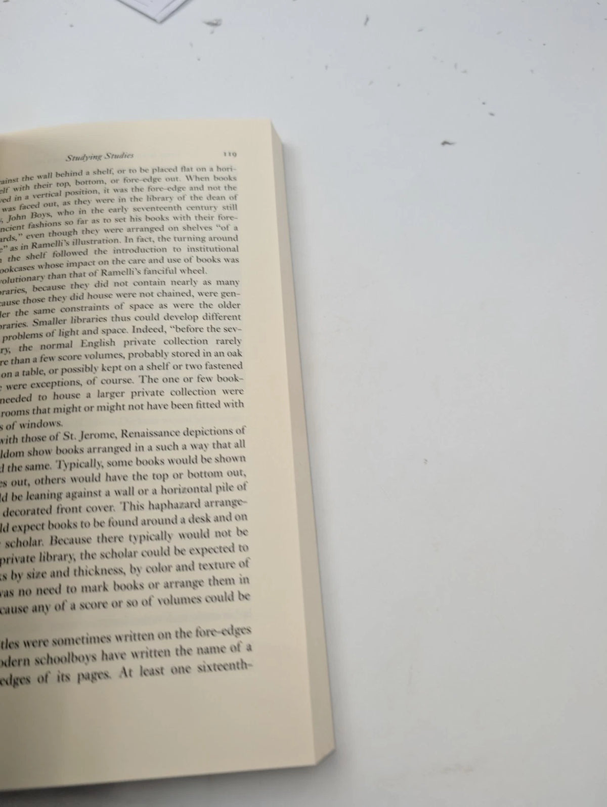 The Book on the Bookshelf - copy condition detail