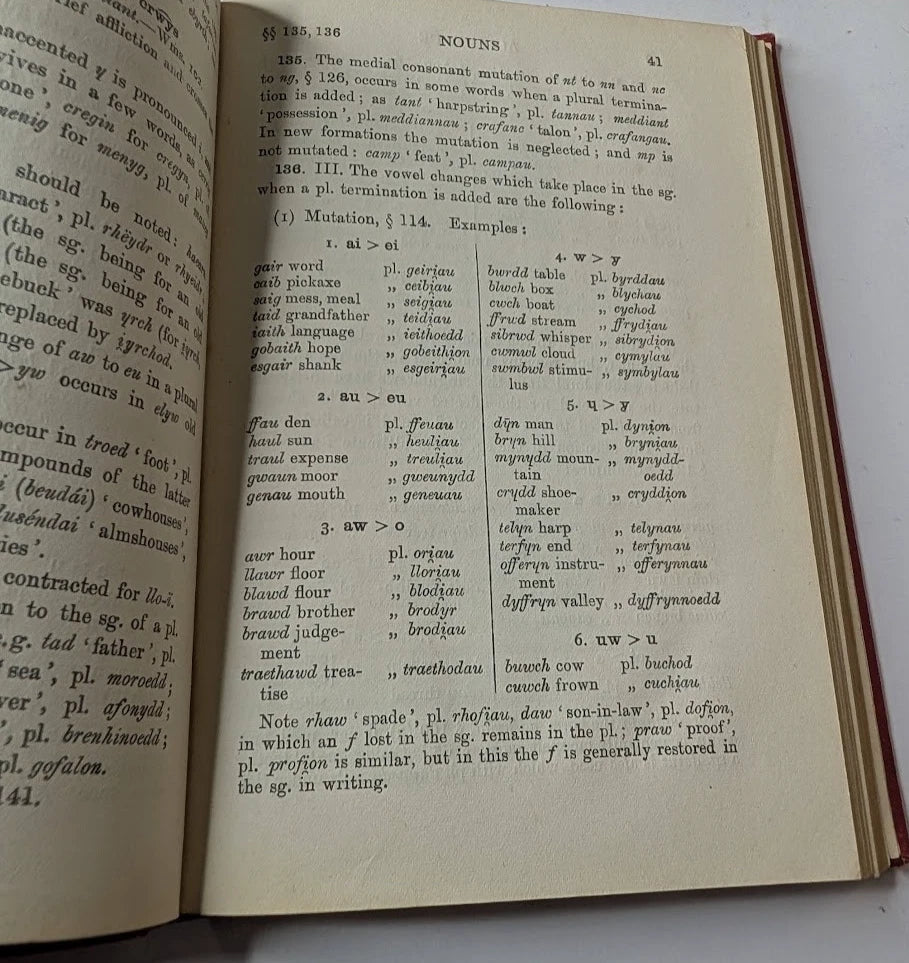 An Elementary Welsh Grammar, actual 1945 hardcover copy, photo 8 of 8