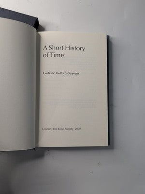 A Short History of Time by Leofranc Holford-Strevens Folio Society 2007 in case