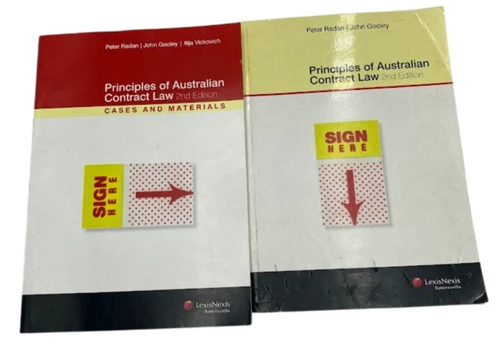Principles of Australian Contract Law: Two-Book Bundle