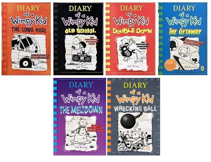 Diary of a Wimpy Kid Books 9-14 Set 6 New Books Jeff Kinney Kids